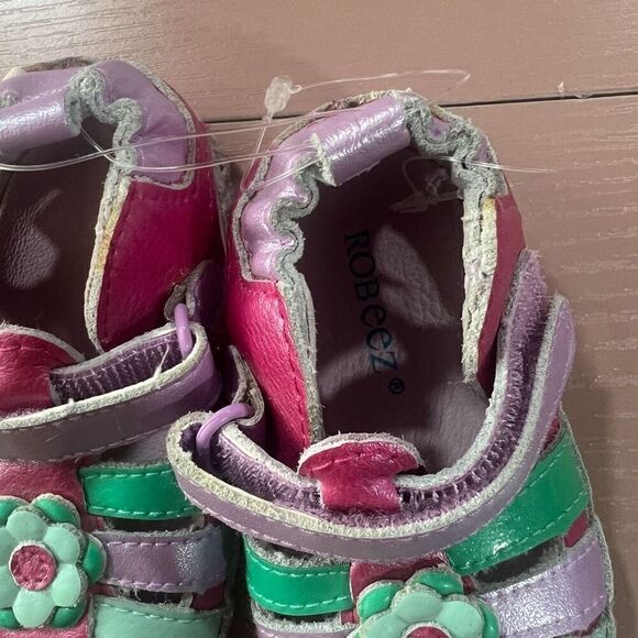 Robeez Mini Shoez I'm So Cute Fish Bright Sandals Size 2 - Picture 2 of 6